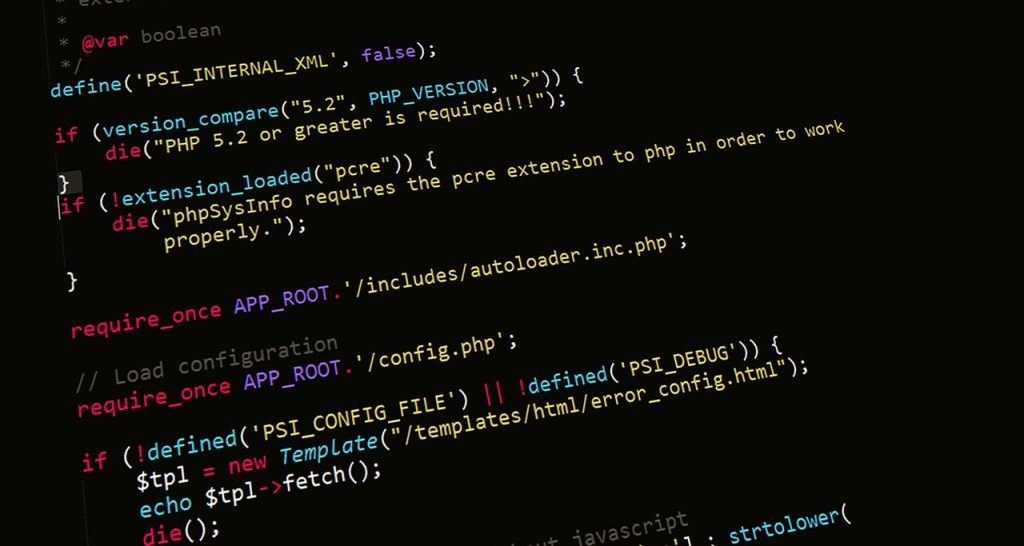 Código PHP en pantalla: la vulnerabilidad PHP2Shell se corrige actualizando PHP